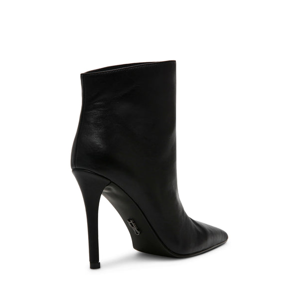 SENTINEL HEELED ANKLE BOOTS BLACK LEATHER - Steve Madden Polska