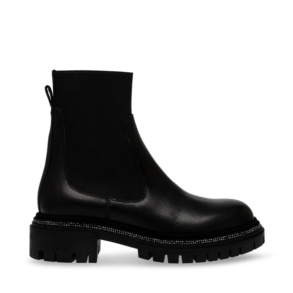 OFFLINE BOOTS BLACK LEATHER - Steve Madden Polska