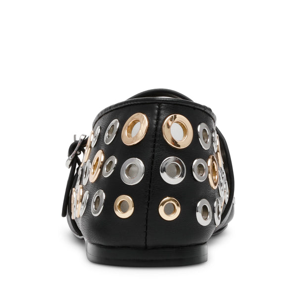 Rejoice-S Flat Shoe BLACK / SILVER GOLD