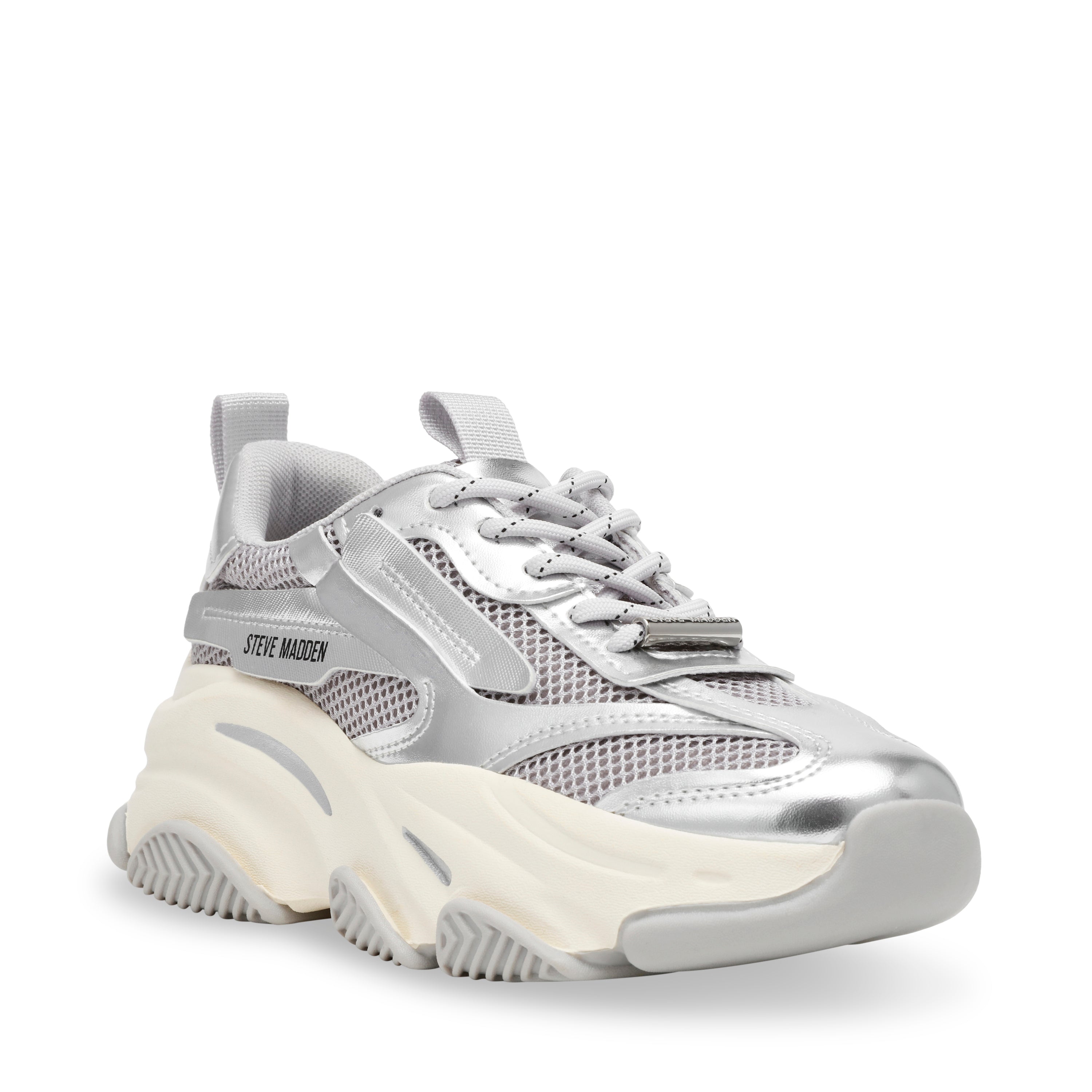 POSSESSION-E SNEAKER SILVER METALLIC- Hover Image