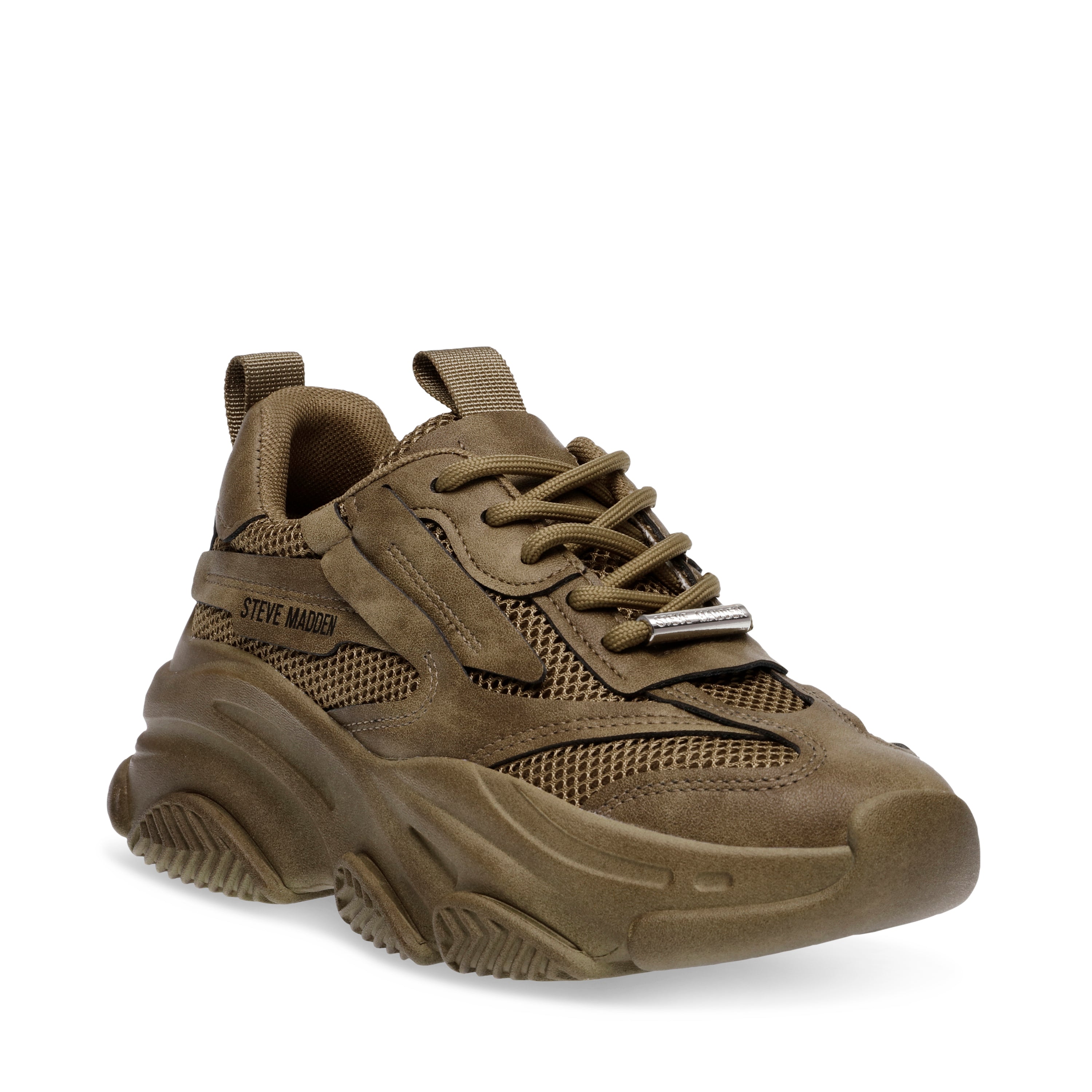 POSSESSION-E SNEAKER OLIVE DISTRESSED- Hover Image