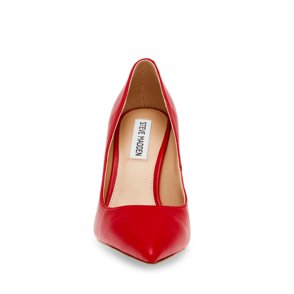 EVELYN-E PUMP RED LEATHER - Steve Madden Polska