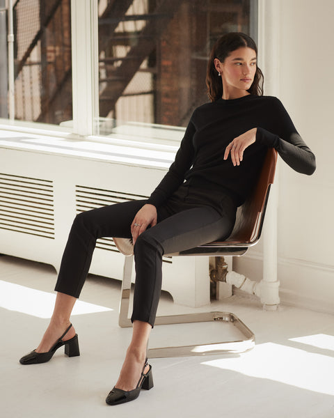 Zeina Pump BLACK LEATHER