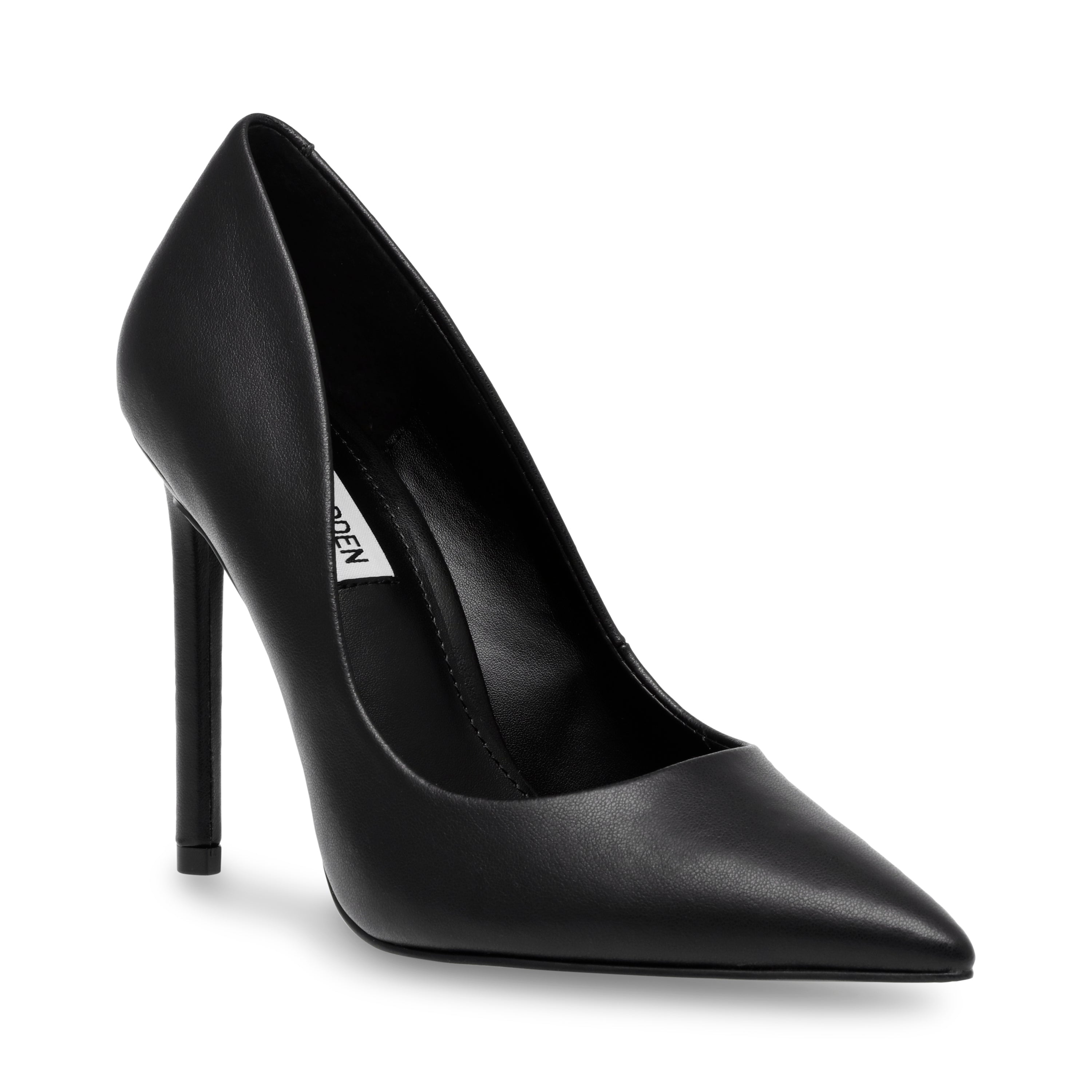 Vaze Pump Black Leather- Hover Image