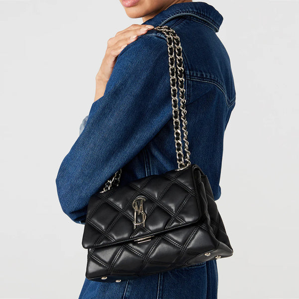 BVOLTURI CROSSBODY BAG BLK/SIL - Steve Madden Polska