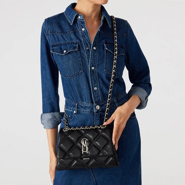 BVOLTURI CROSSBODY BAG BLK/SIL - Steve Madden Polska