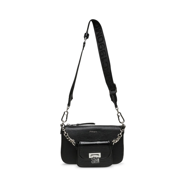 BNAIM CROSSBODY BAG BLK/SIL - Steve Madden Polska