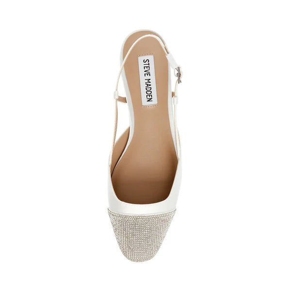 Belinda-R Ballerina Ivory Satin - Steve Madden Polska