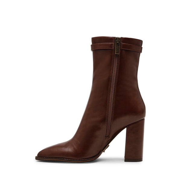 BRENTLEY HEELED ANKLE BOOTS COGNAC - Steve Madden Polska