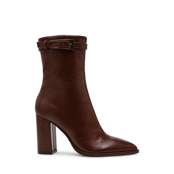 BRENTLEY HEELED ANKLE BOOTS COGNAC - Steve Madden Polska