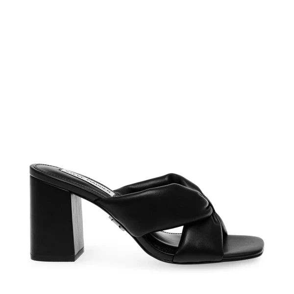 CAMPAIGN SANDAL BLACK LEATHER - Steve Madden Polska