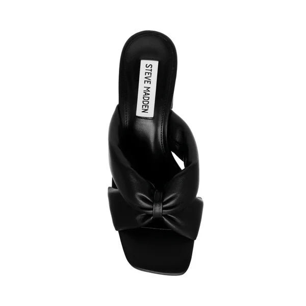 CAMPAIGN SANDAL BLACK LEATHER - Steve Madden Polska