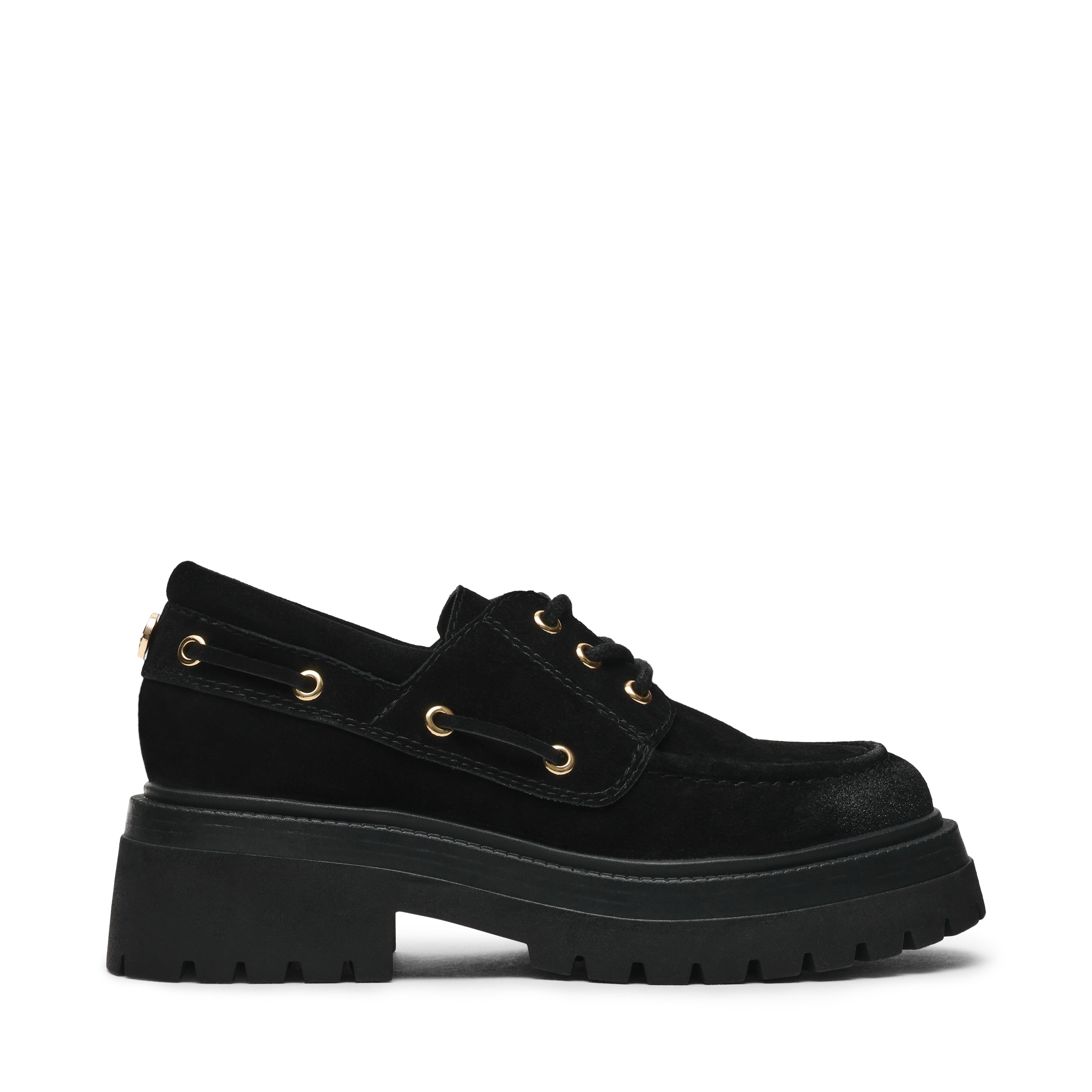 Detroit Flat Shoe BLACK SUED