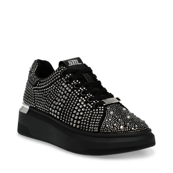 Globes Sneaker Black/Silver - Steve Madden Polska