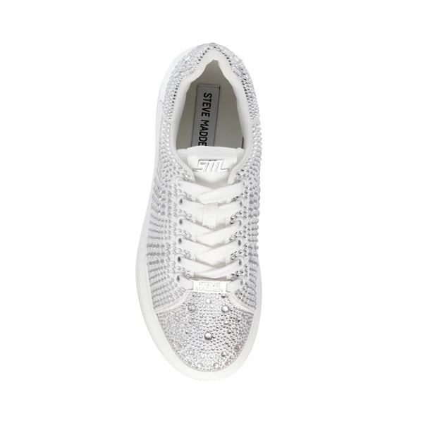 GLOBES SNEAKER WHITE/SIL - Steve Madden Polska