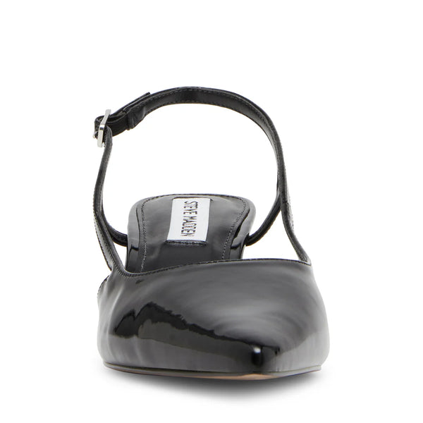 LEGACI SLINGBACK BLACK PATENT - Steve Madden Polska