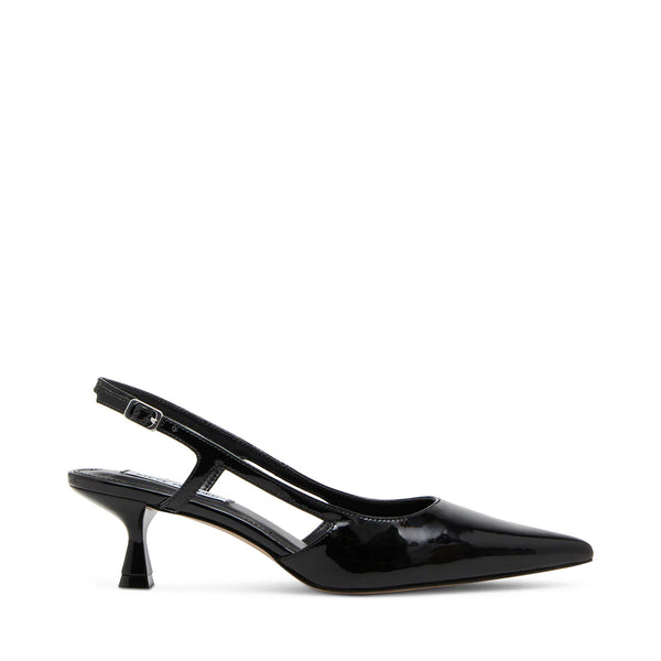 LEGACI SLINGBACK BLACK PATENT - Steve Madden Polska