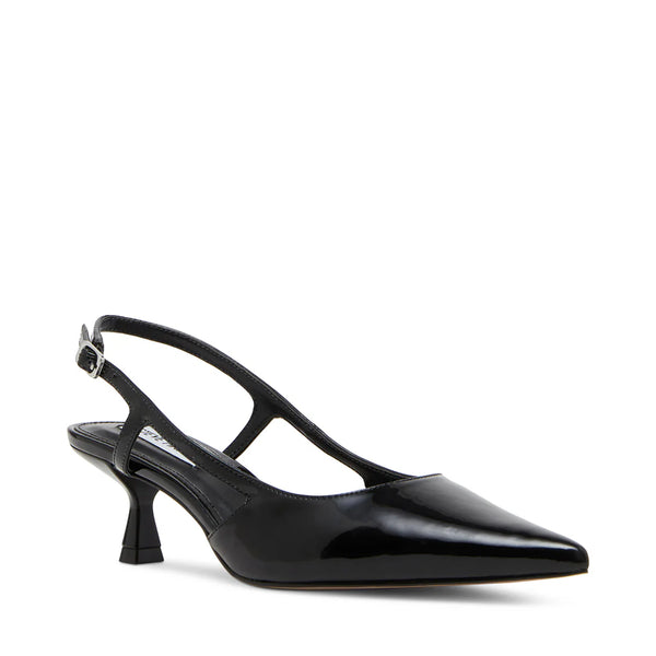 LEGACI SLINGBACK BLACK PATENT - Steve Madden Polska