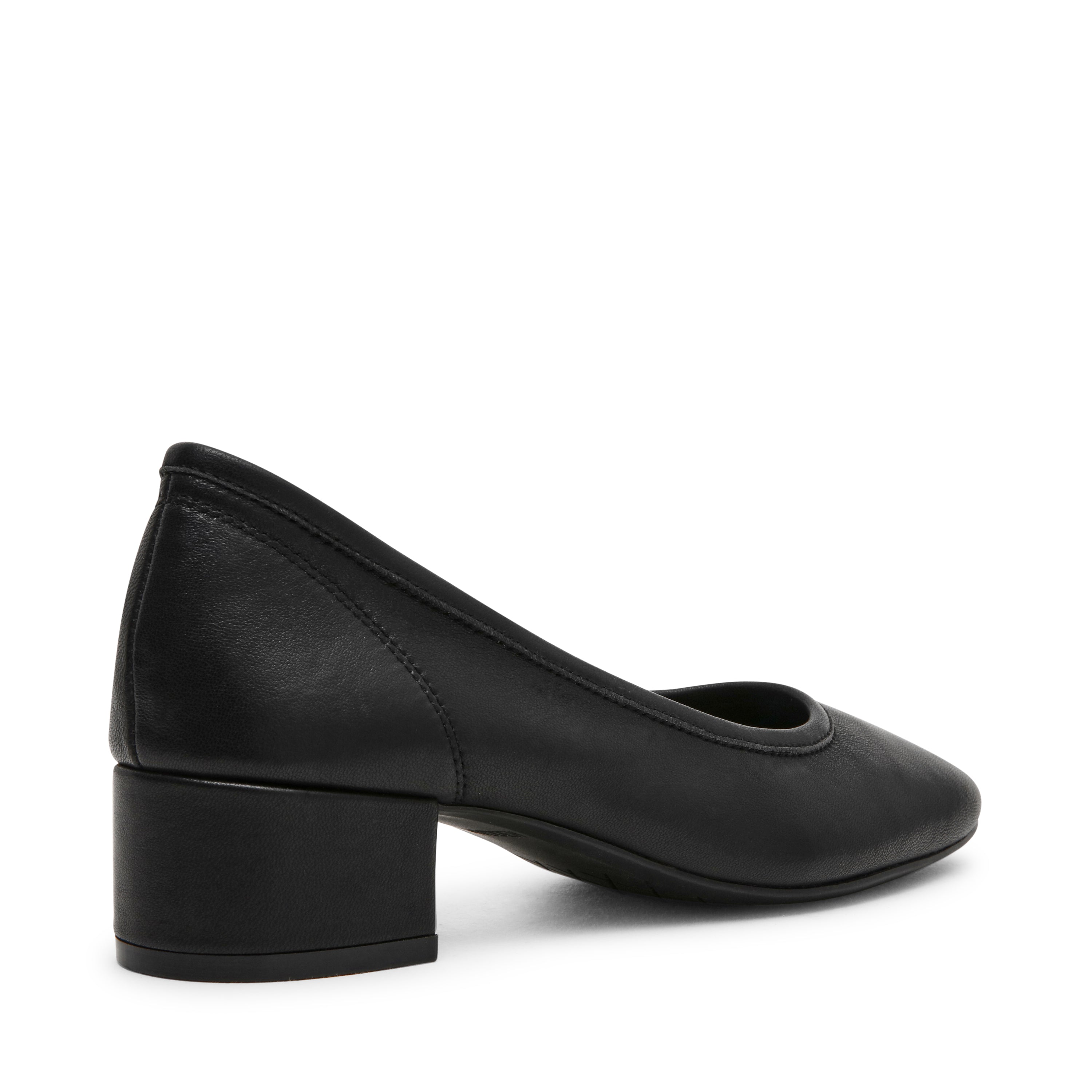 Mollie Flat Shoe BLACK LEATHER