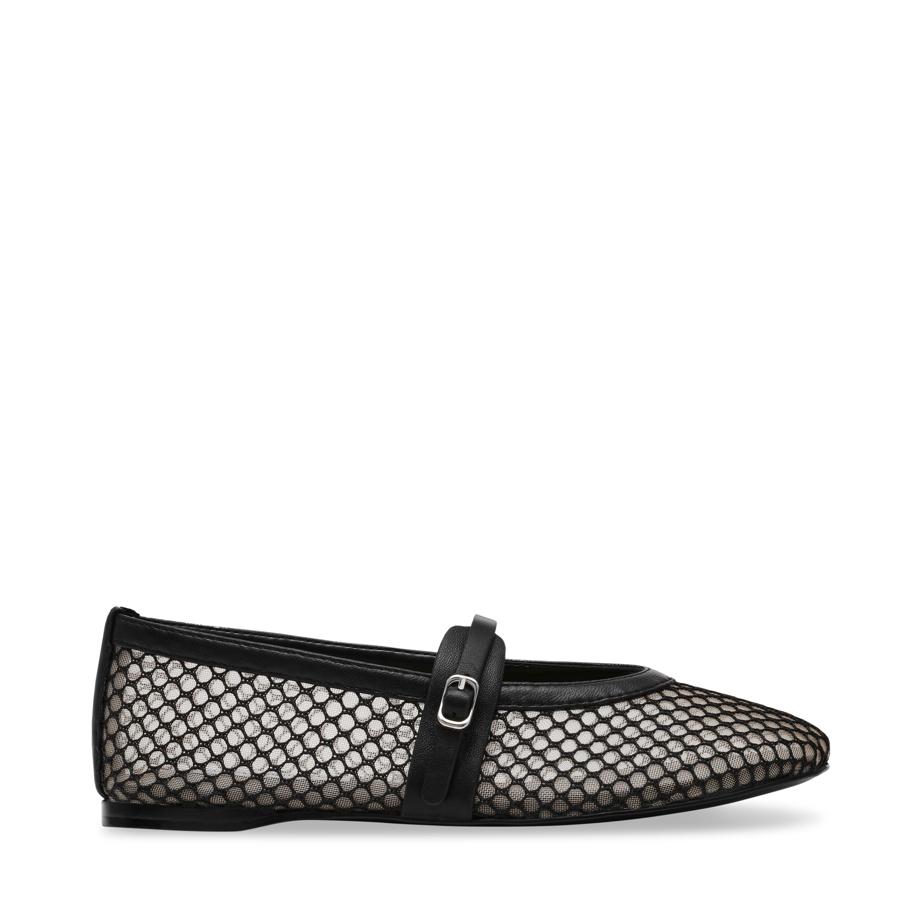 Rejoice-M Ballerinas Black Mesh