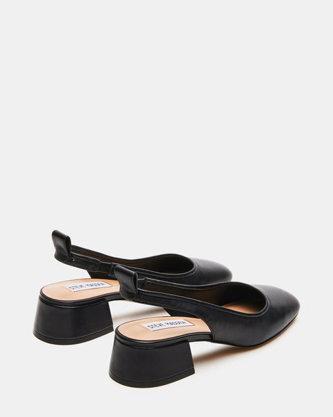 SMITTEN SANDALS BLACK LEATHER - Steve Madden Polska