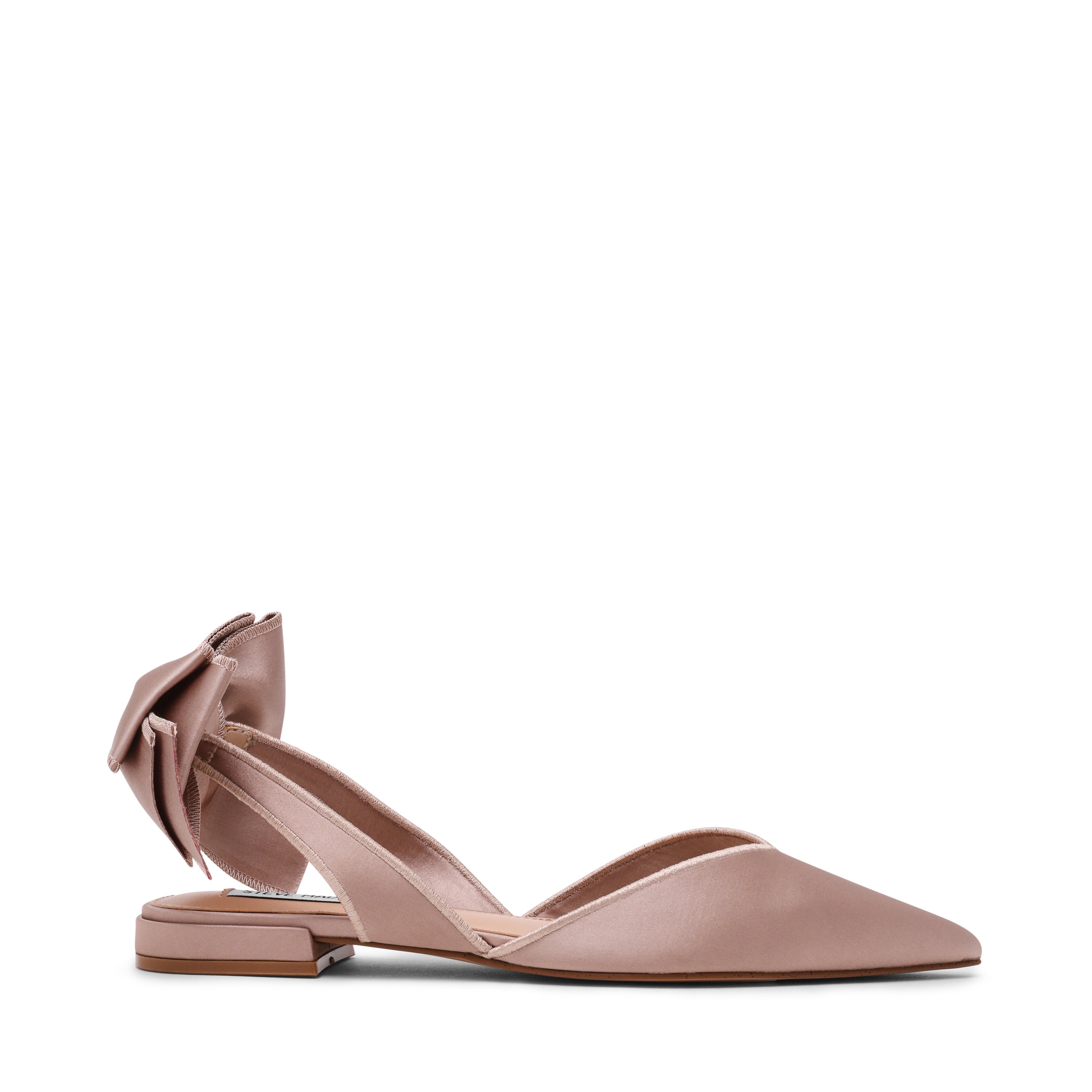 Synthia Flat Shoe TAUPE SATIN