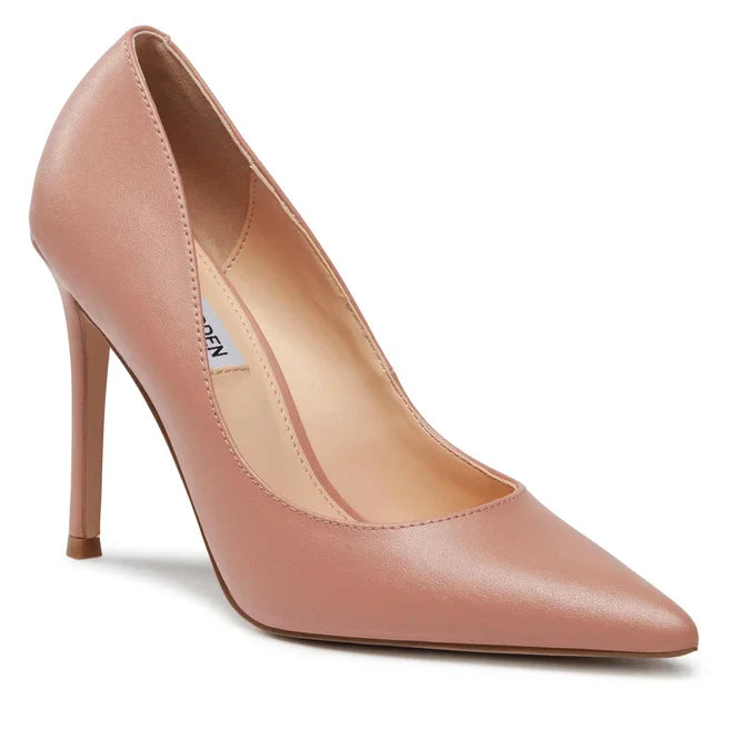 Evelyn-E Pump Blush Leather- Hover Image